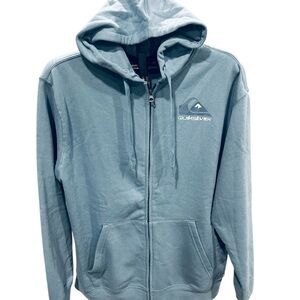 Quiksilver Teal Full-Zip Hoodie Large